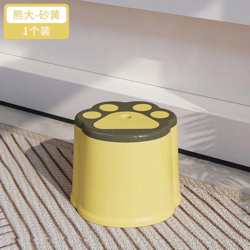 Thickened small stool plastic chair for shoes stool