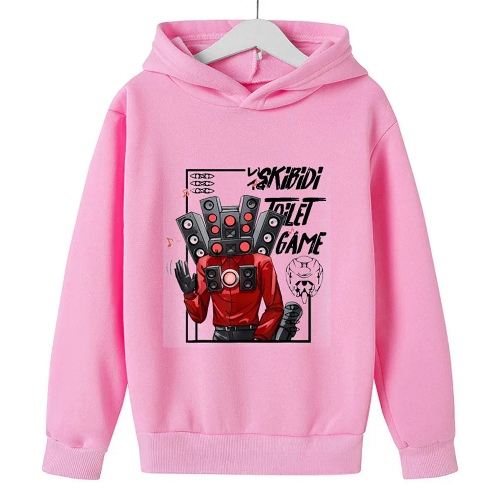 Skibidi Toilet Hoodie Hot Game Kids Cartoon Sweatshirts