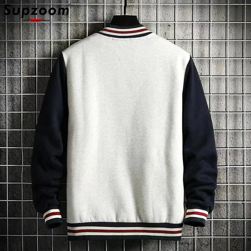 Supzoom New Arrival Fashion Fleece Casual Baseball Uniform