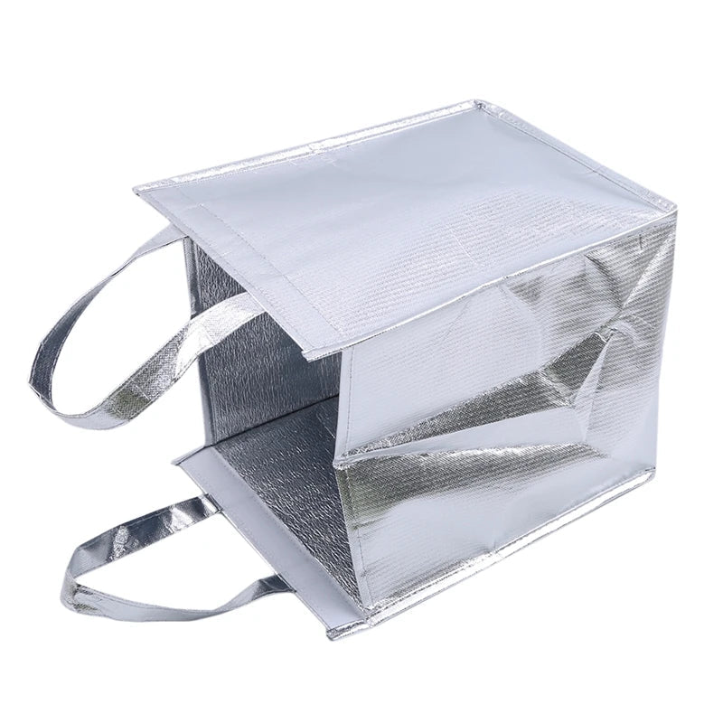 1PC Aluminum Foil Insulated Ice Storage Bag Thermal Cooler Lunch Picnic Bag