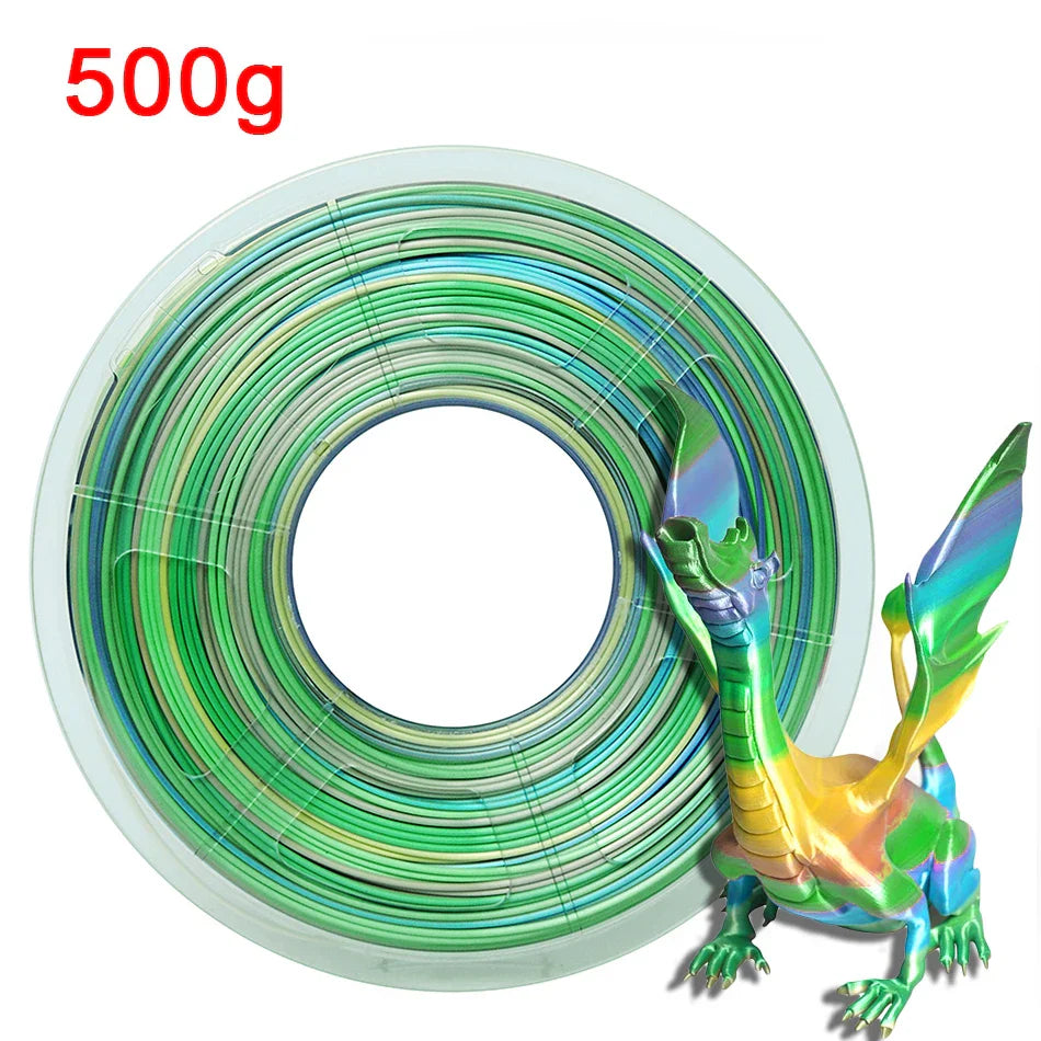 Silk Colorful 3D Printer Filament PLA Rainbow 3D