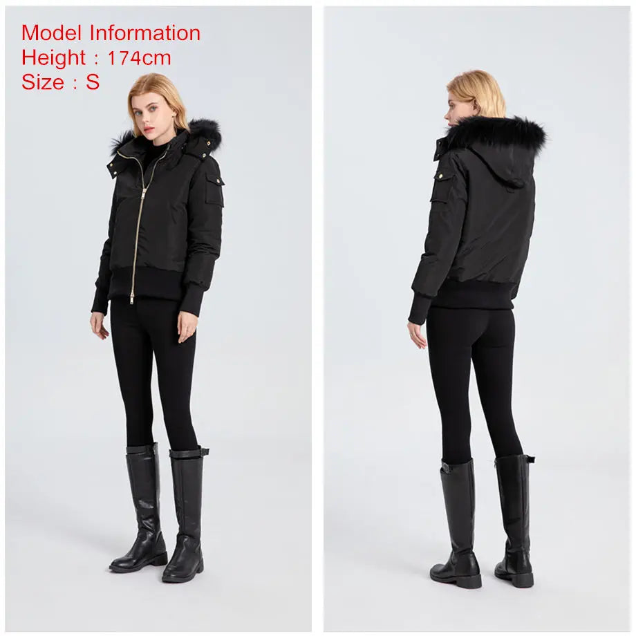 AS 2023 winter fashion woman bomber coat filled