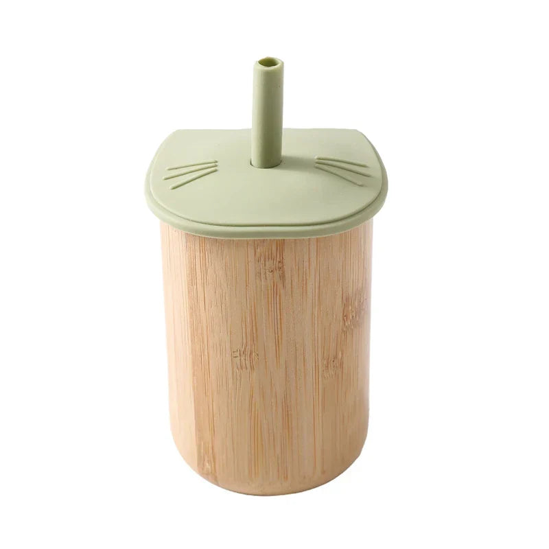 150ML Baby Wooden Feeding Cups Portable Drinkware Babies