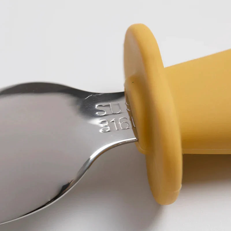 Solid Color Baby Gadget Tableware Set Children Utensil