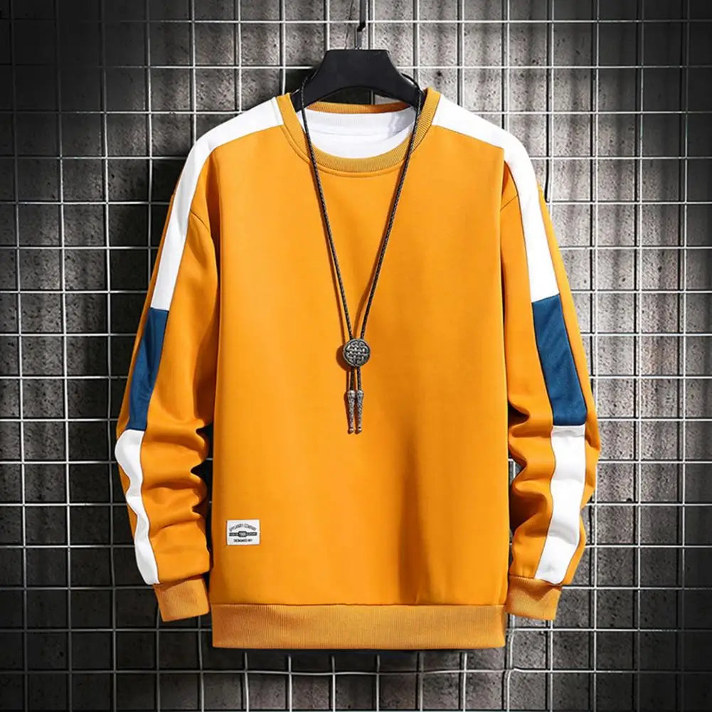 Loose Fit Men Sweatshirt Men Thick Top Cozy