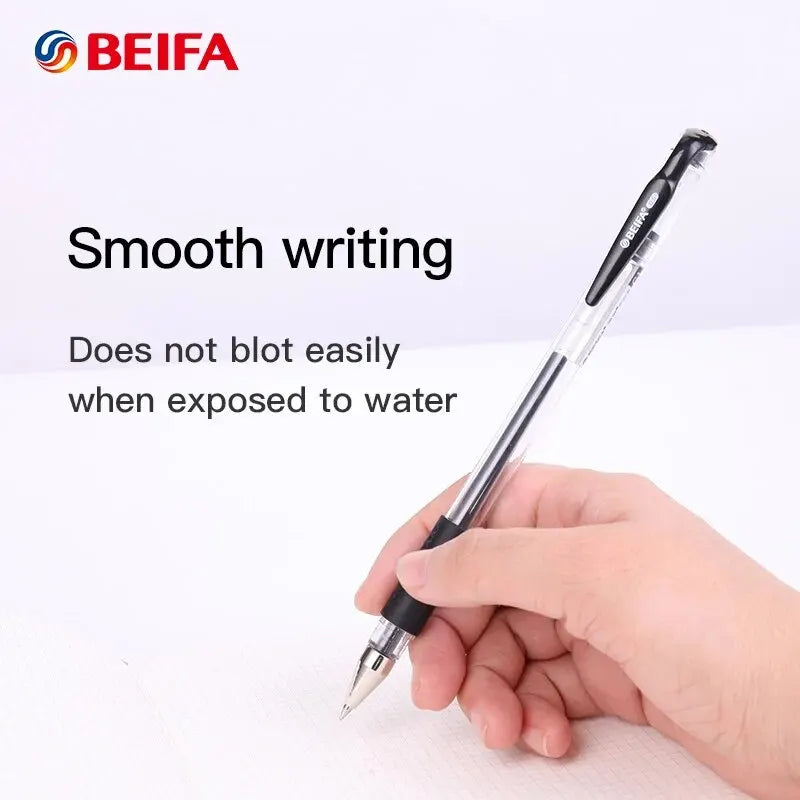 BEIFA 12pcs Classic Signing Gel Ink Pen Durable