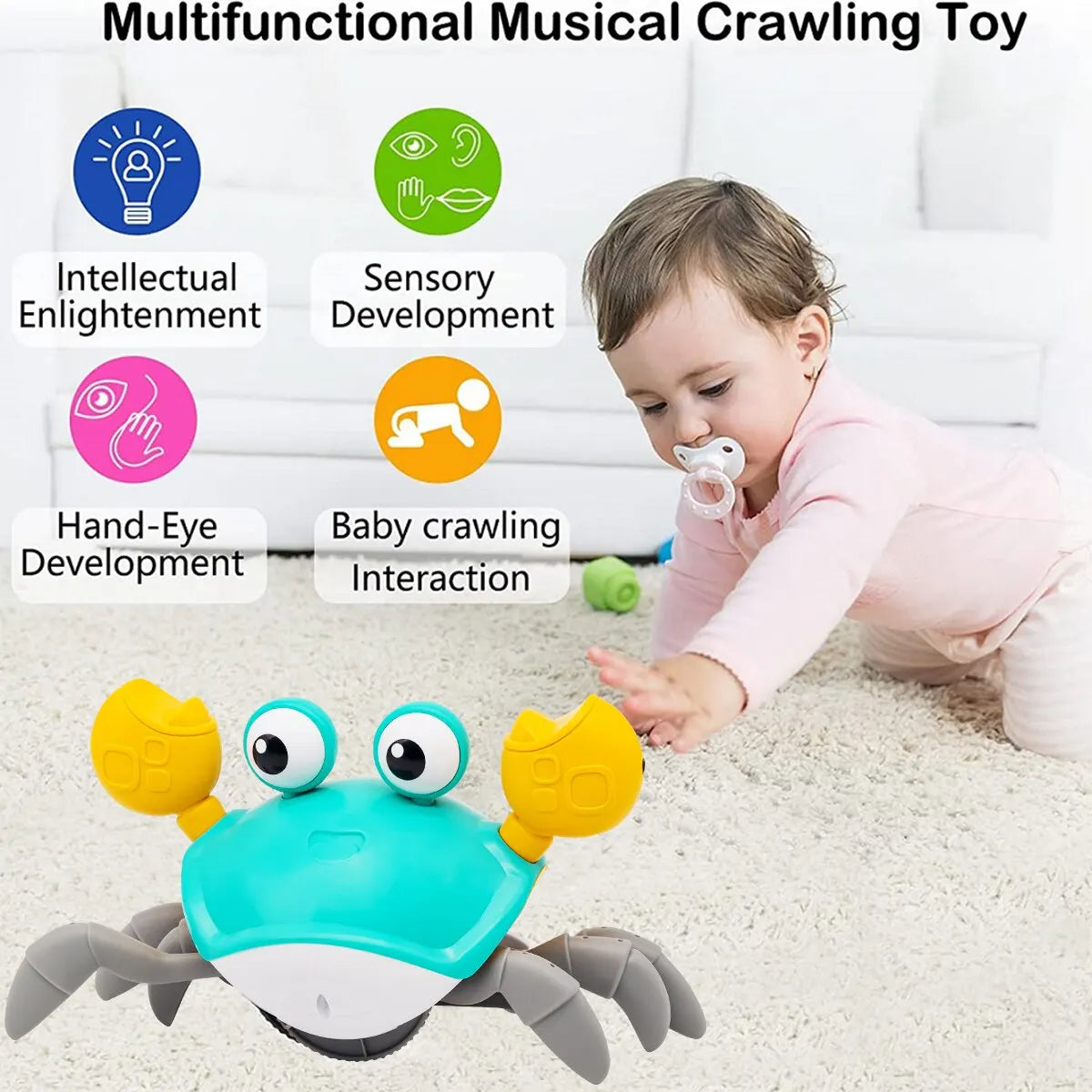 Kids Induction Escape Crab Crawling Toy Baby Electronic