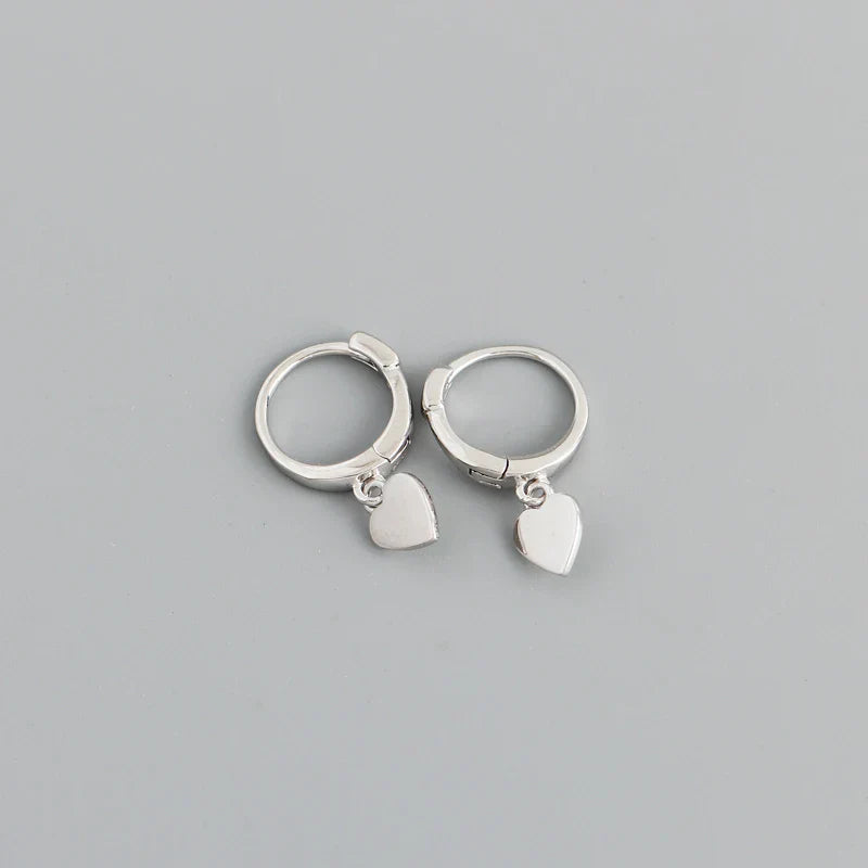 WOOZU 925 Sterling Silver INS Minimalism Sweet Love