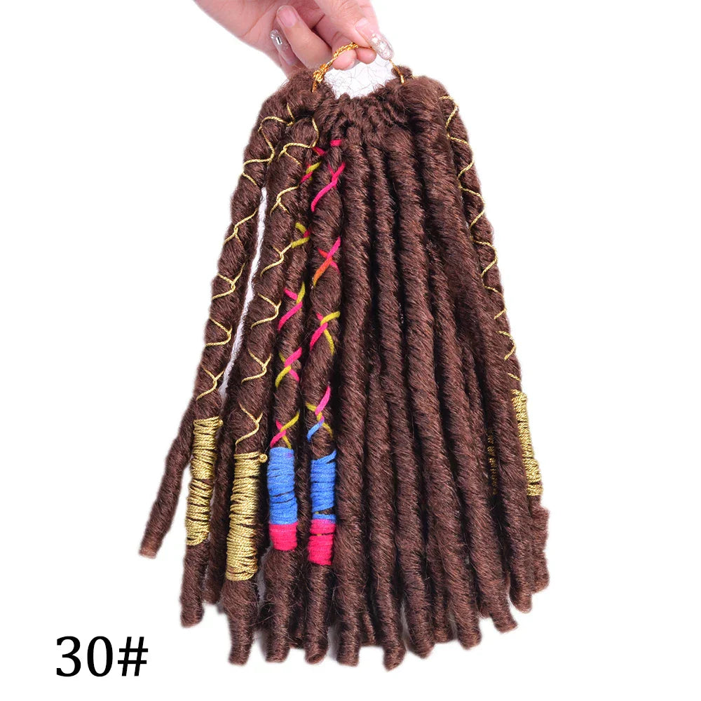 LUOYUDU Crochet Hair Dreadlocks Faux Locs Braiding Hair