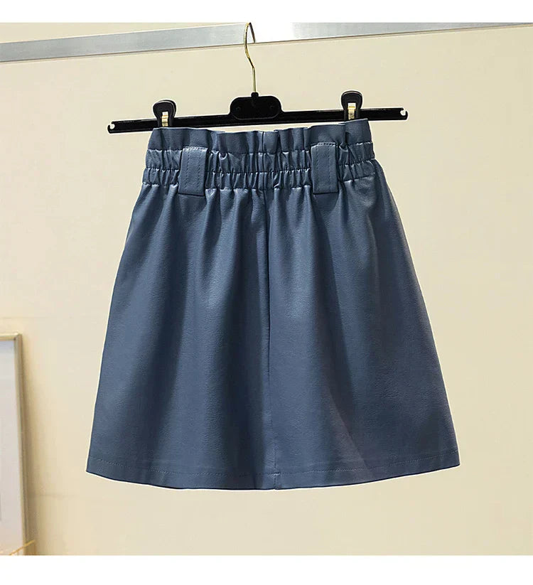 Plus Size 3XL 4XL PU Punk y2k Skirt