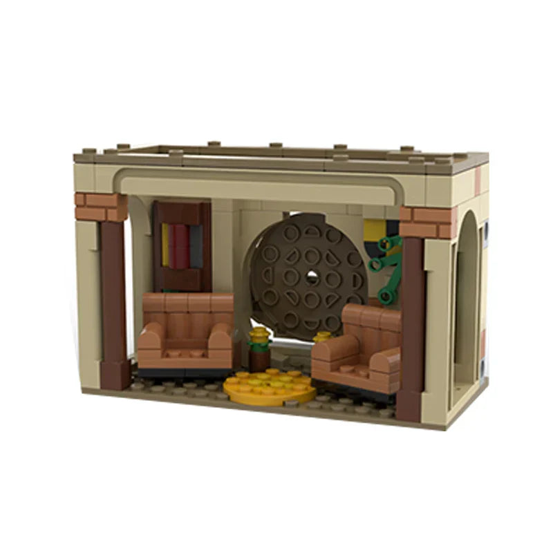 HP Modular Building Green Yellow Blue Dorms Model