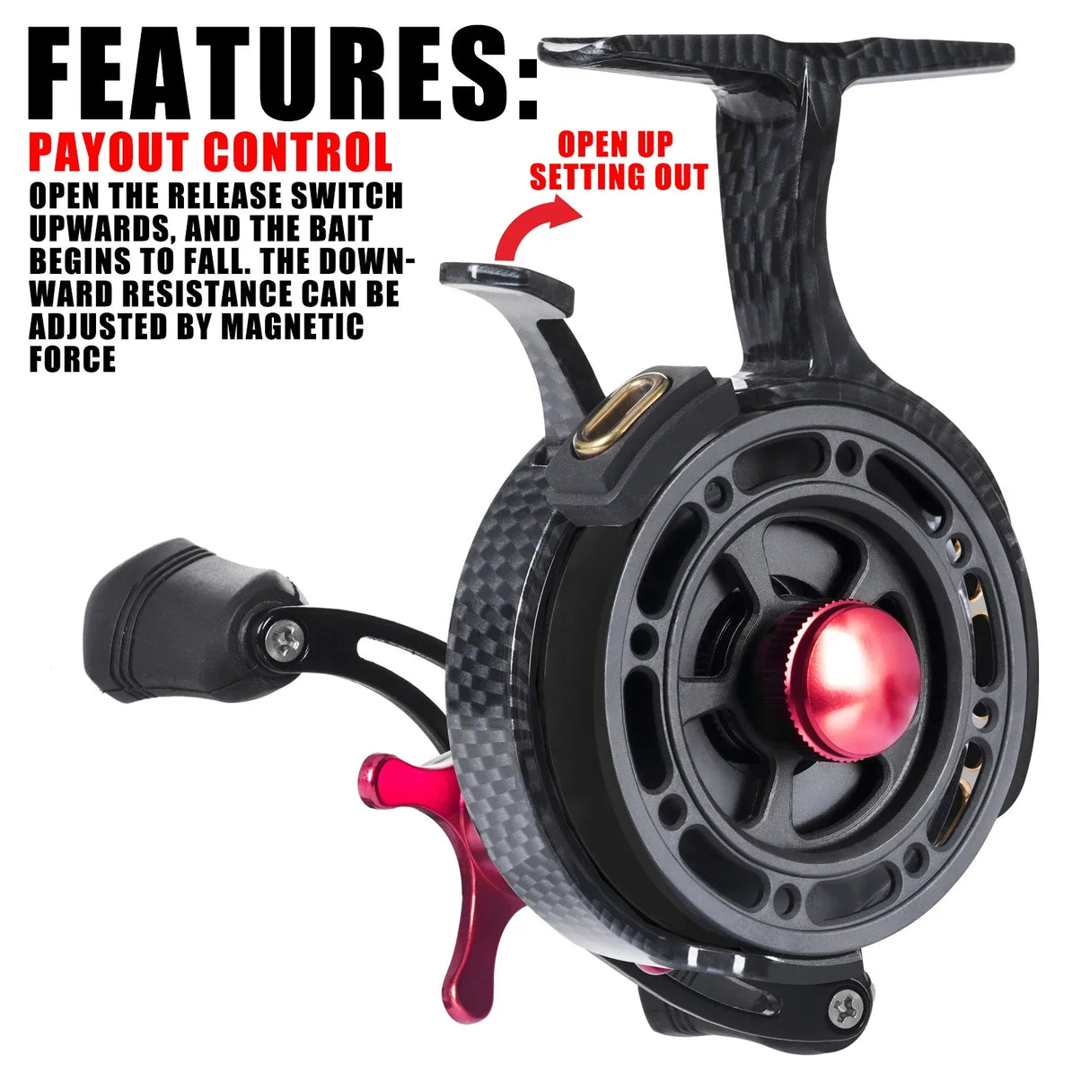 SAMOLLA New Ice Fishing Reels Winter Coil High-foot
