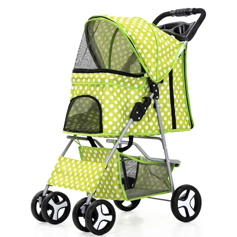 Pet Stroller Carrier For Dogs Detachable Baby Stroller