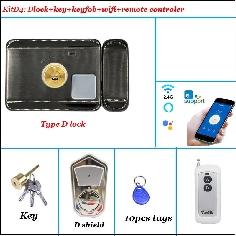 Intelligent Door Lock Video Intercom Compatible Electric Lock