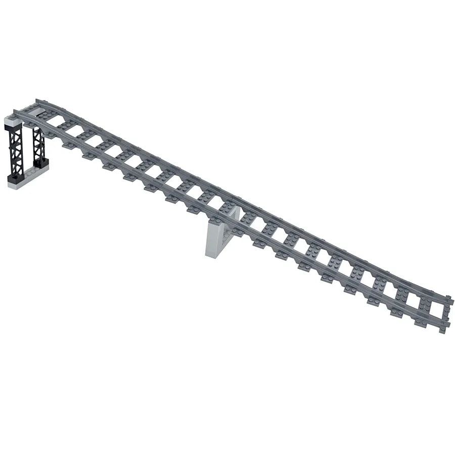 City Track Trains Uphill Flexible Soft Tracks Building