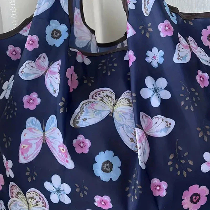 Big Size Thick Large Tote ECO Reusable Portable Shoulder Women's Handbags Folding Pouch Shopping Bag Foldable 20L