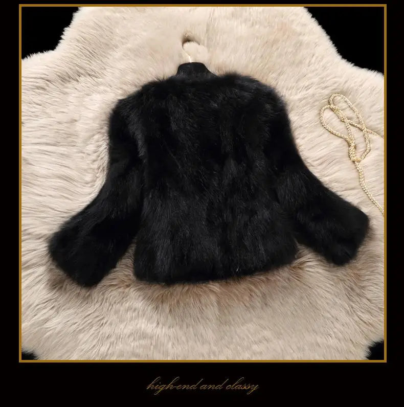 Fur coat New natural raccoon fur coat women's