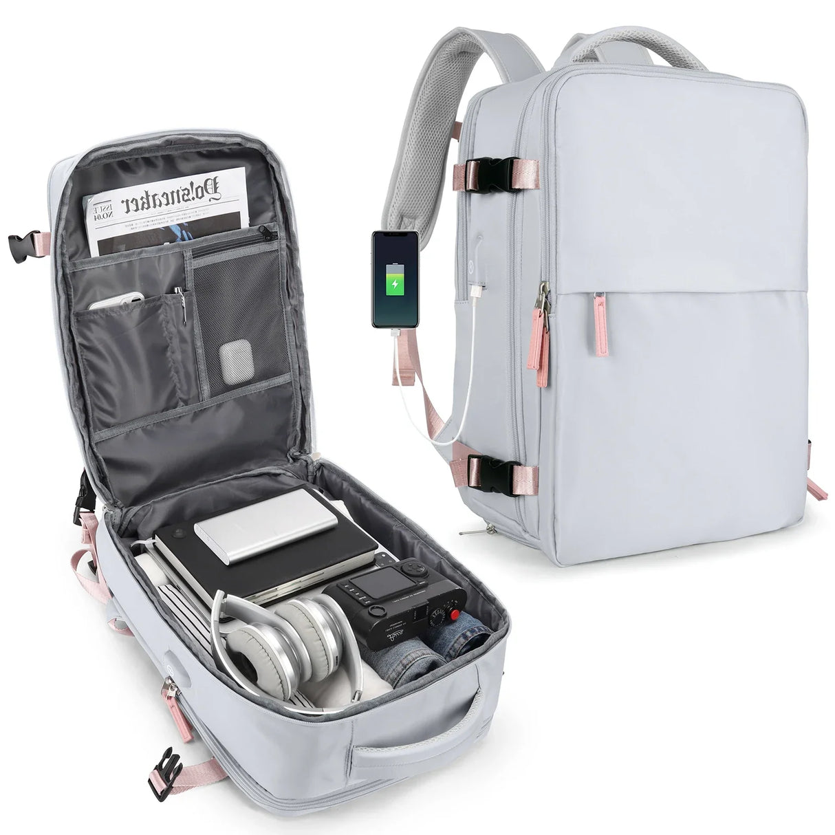 Travel Backpack for Men Women 40L Flight Approved