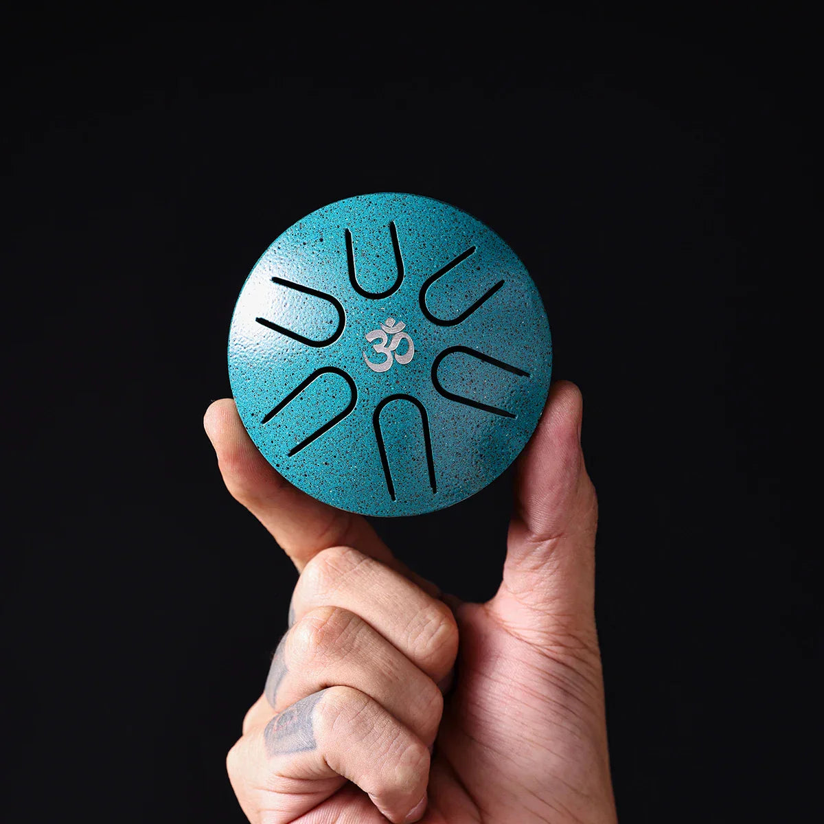 HLURU 3 Inches Steel Tongue Drum 6 Notes