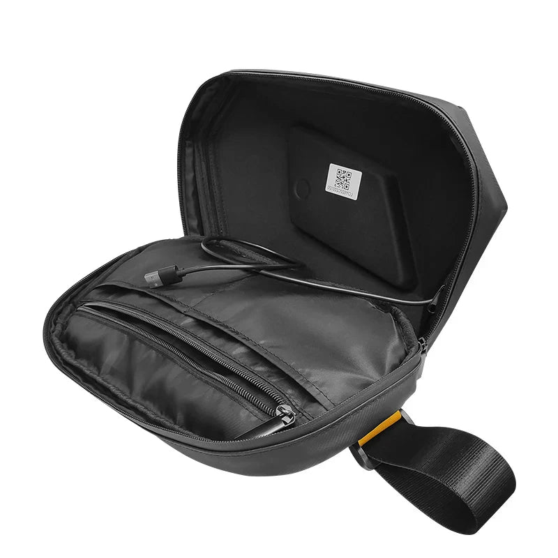 LED Smart Display Men Chest Bag Motorcycle Cycling