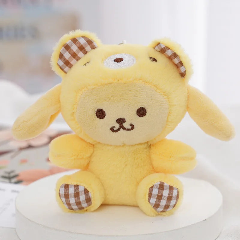 Wholesale 30pcs/lot 12cm Cute Animals Yellow Dog Rabbit