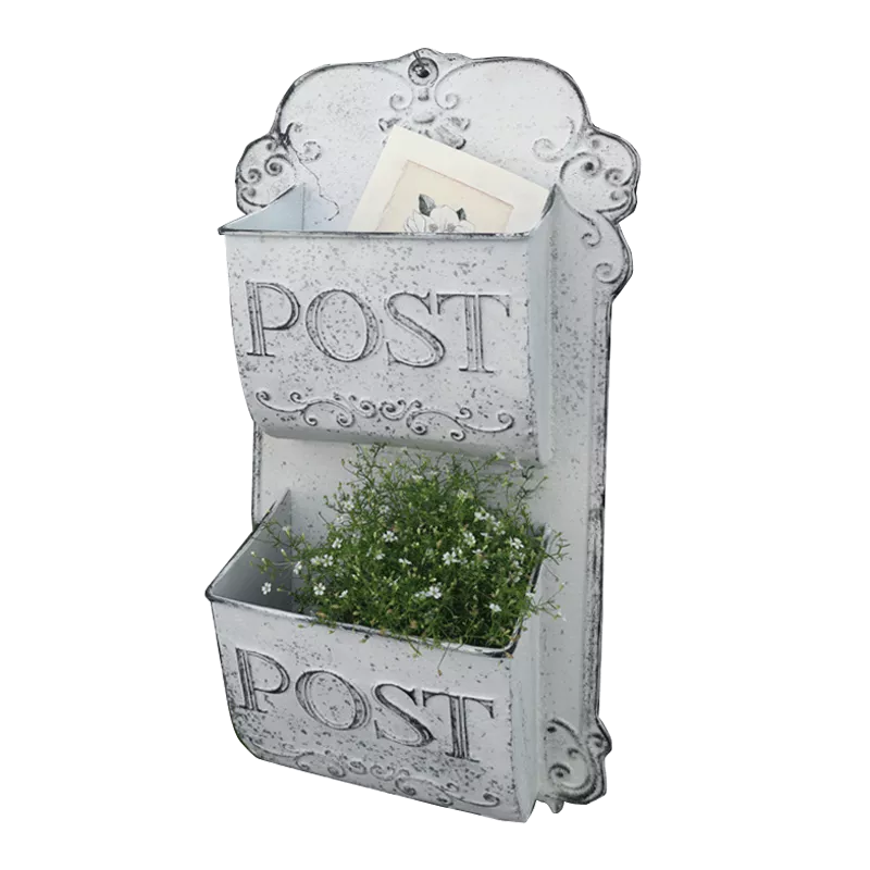 Outdoor Wall Mounted Mailbox Metal Letter Box French