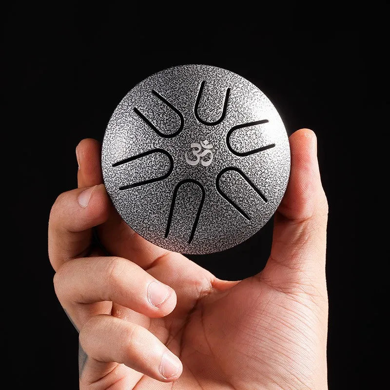 HLURU 3 Inches Steel Tongue Drum 6 Notes