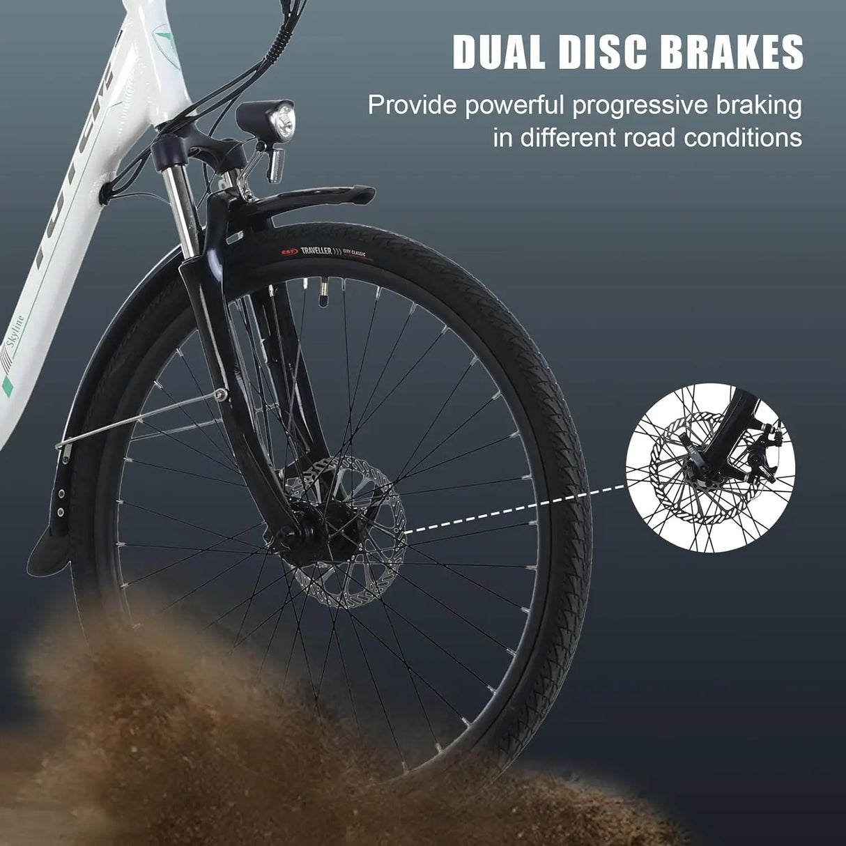 Totem Skyline Electric Bike for Adults 350W Motor