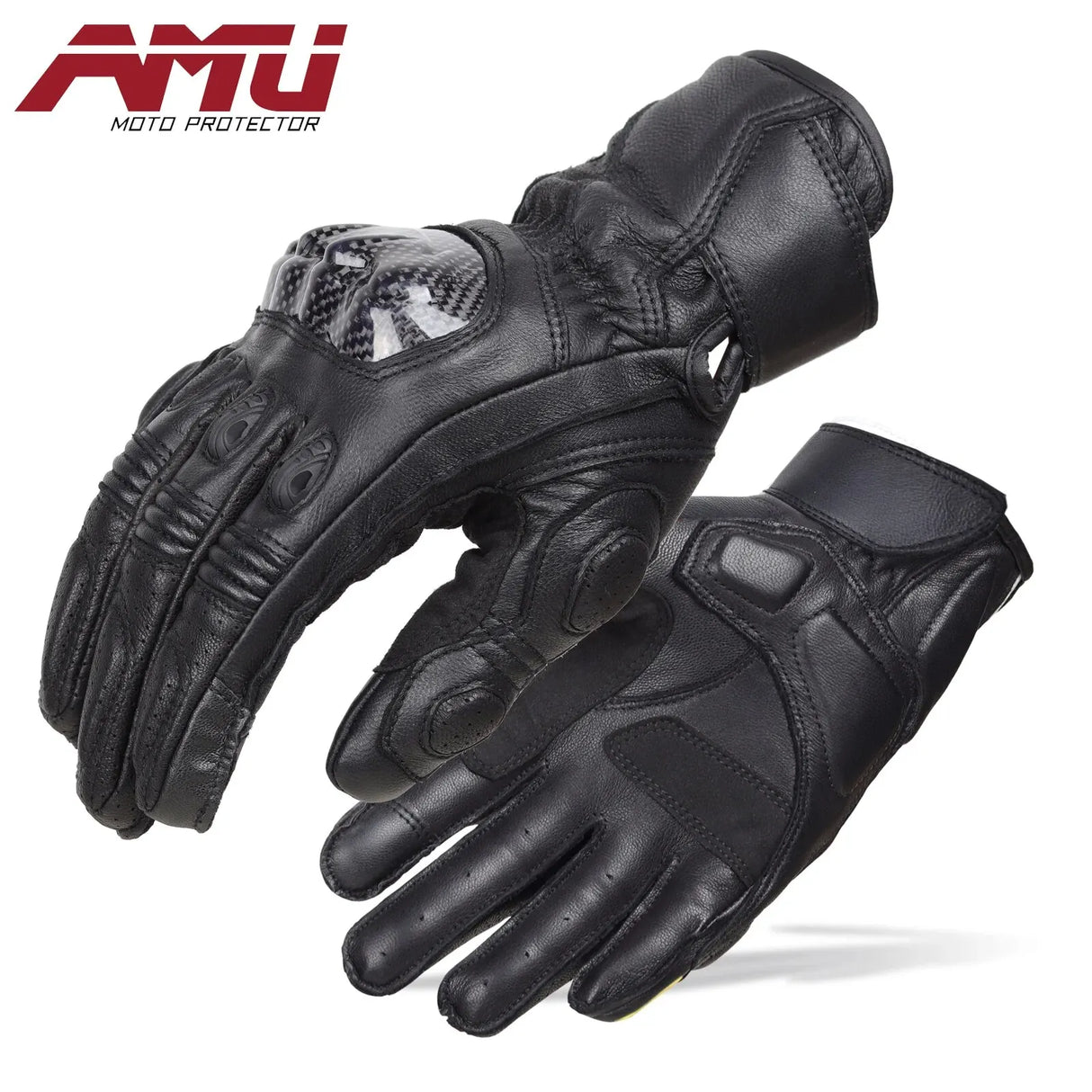 AMU Carbon Fiber Protective Motorcycle Gloves