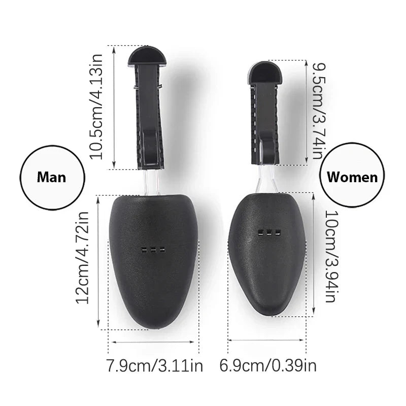 Practical Plastic Adjustable Length Men Shoe Trees Stretcher