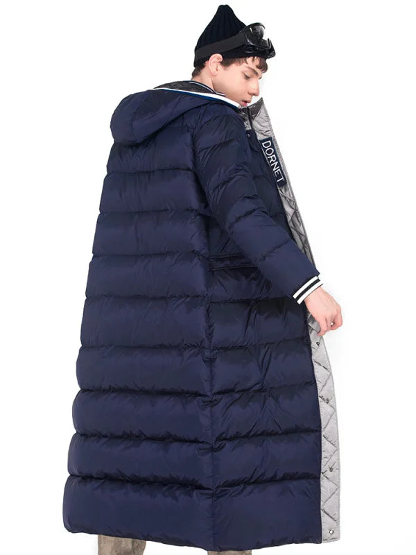 Space Cotton Men Winter Jackets with Hooded Parkas
