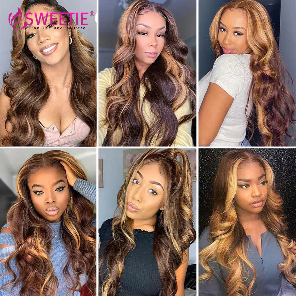 Highlight Body Wave Bundles Human Hair Bundles P4