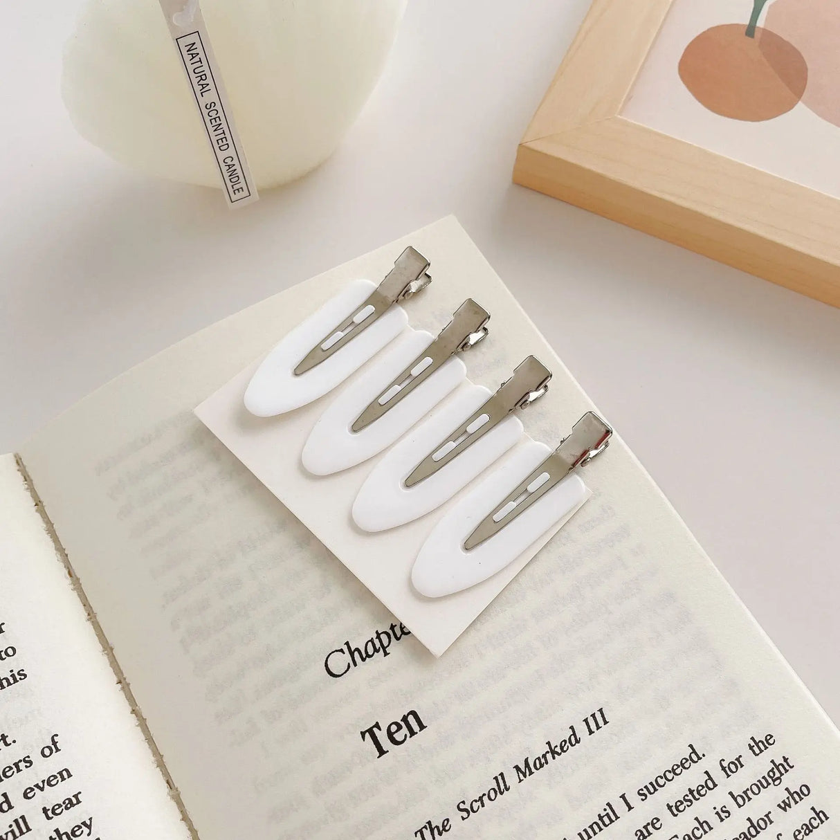 4pcs Set Teardrop Hair Clips for Girls and Babies