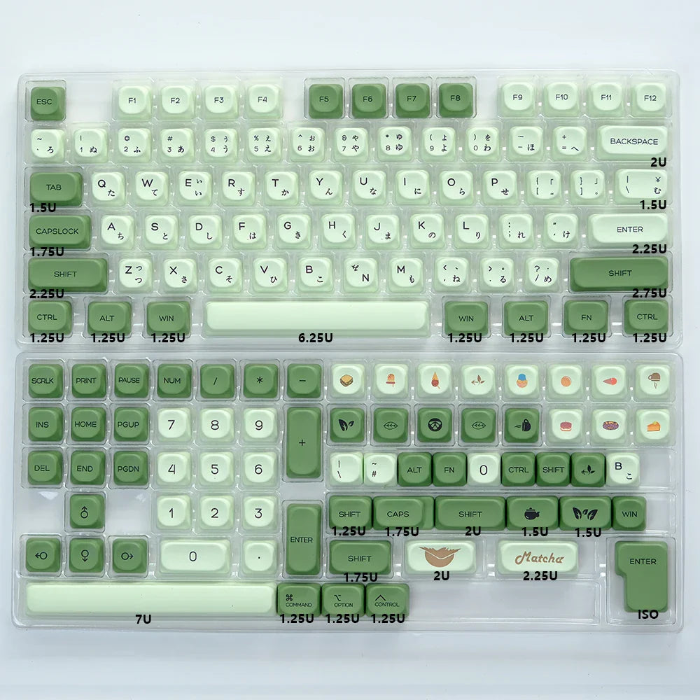KBDiy KOA Keycaps GMK Soymilk 140 Keys PBT