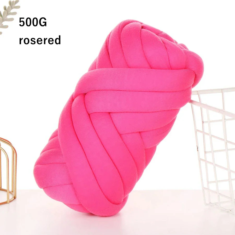 500g/1kg Thick Chunky Yarn Cored Cotton Wool Tube