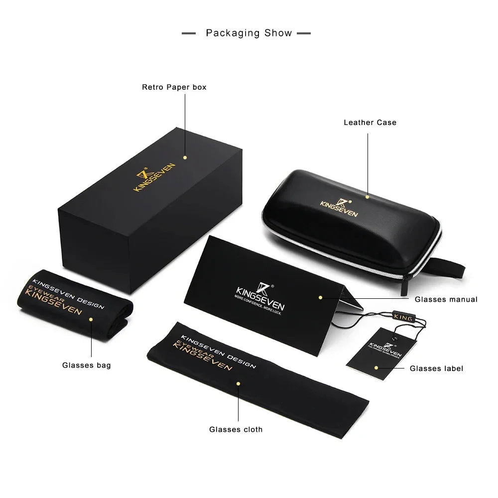 KINGSEVEN Aluminum Men’s Sunglassses High Quality Luxury Polarized UV400 Glasses For Driving Sports Accessory Women Gifts