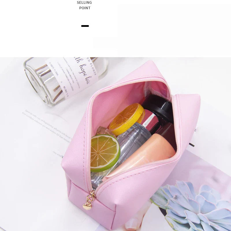 Women Travel Makeup Bags PU Leather Make Up