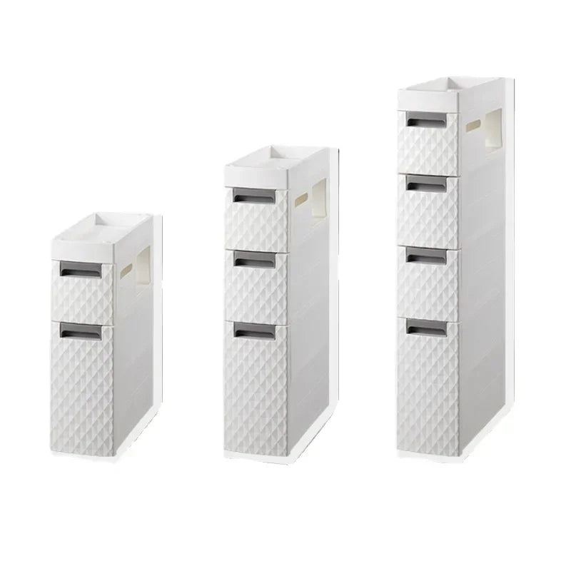 Multi-functional 18CM Wide Bathroom Slot Storage: Large Capacity
