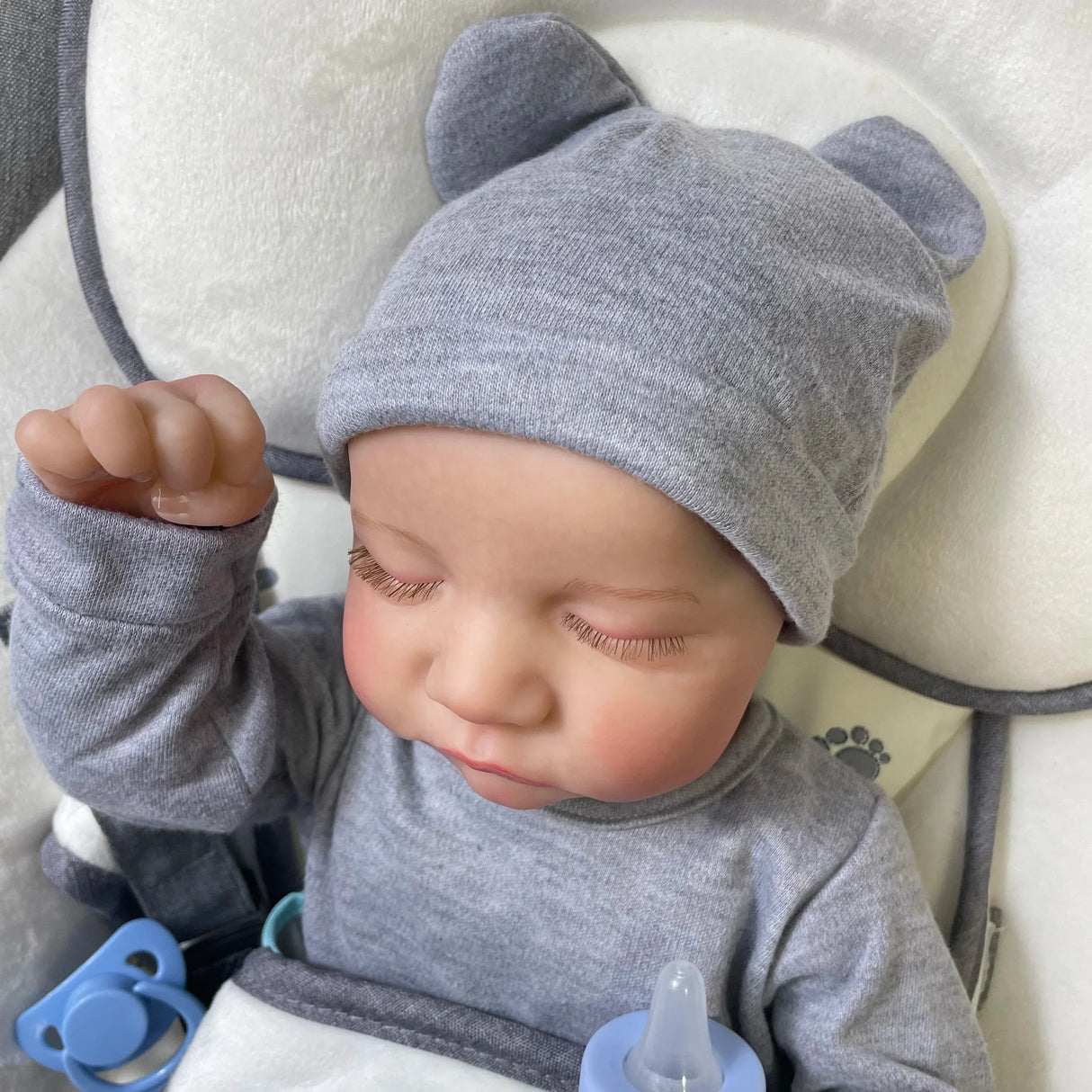 46CM Reborn Baby Doll Levi Mixed Silicone Vinyl