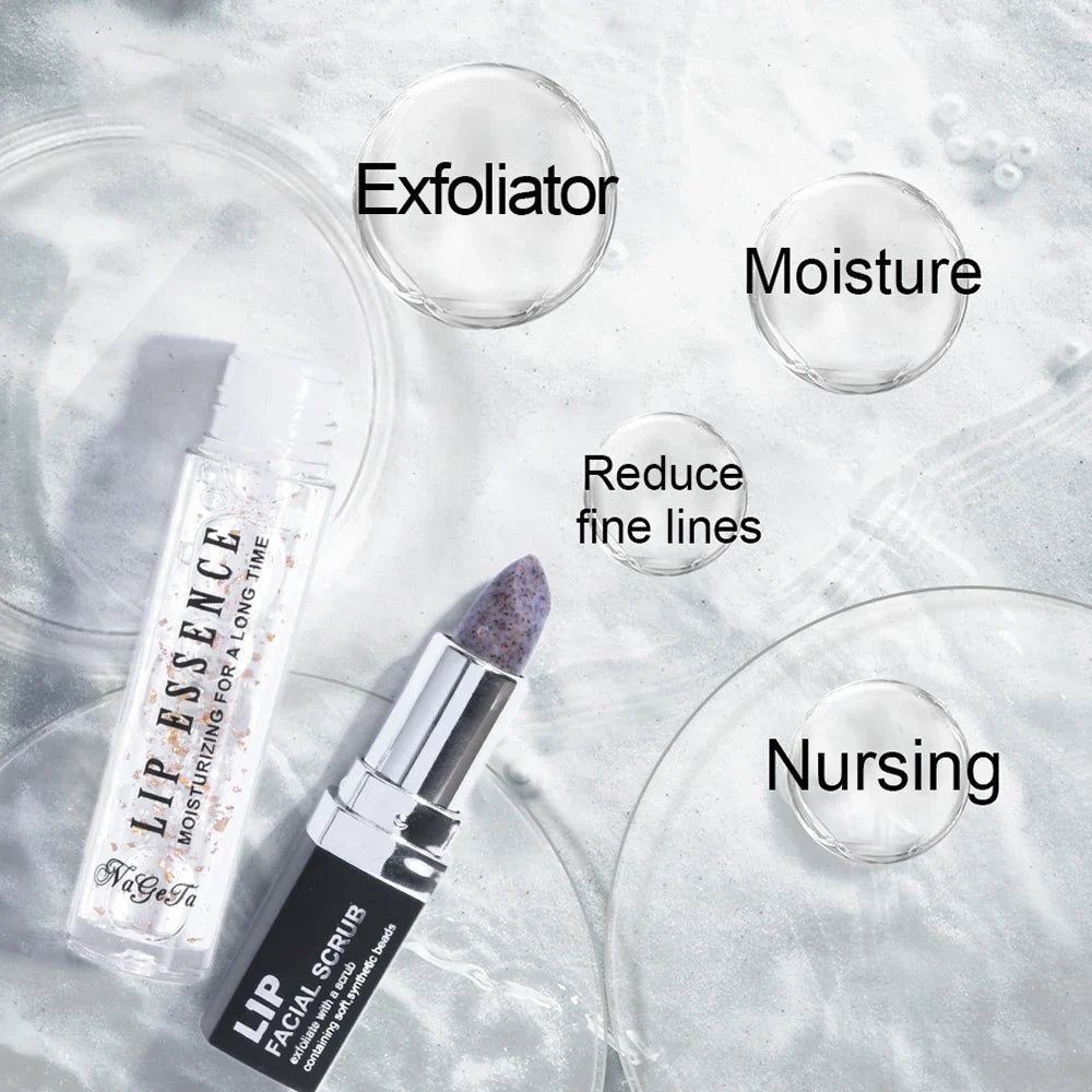 NAGETASet Lips Care Exfoliating Scrub Lip Balm +