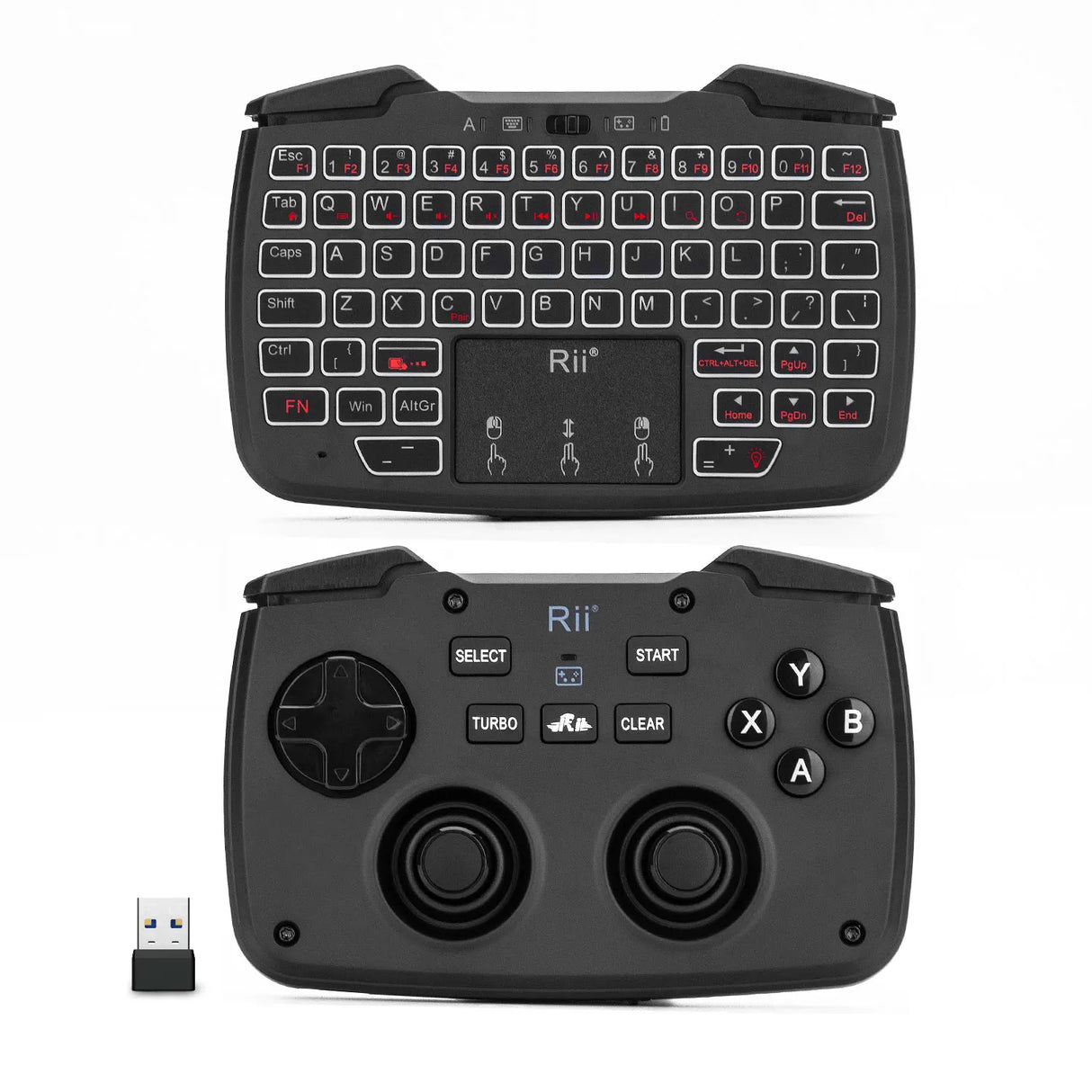 Rii RK707 2.4GHz Wireless Portable Game Controller Keyboard
