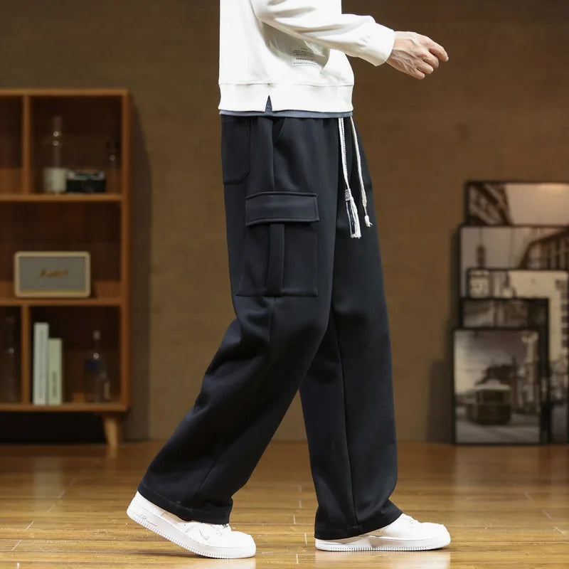 Autumn Sweatpants Men Casual Track Pant Male Multi-Pockets