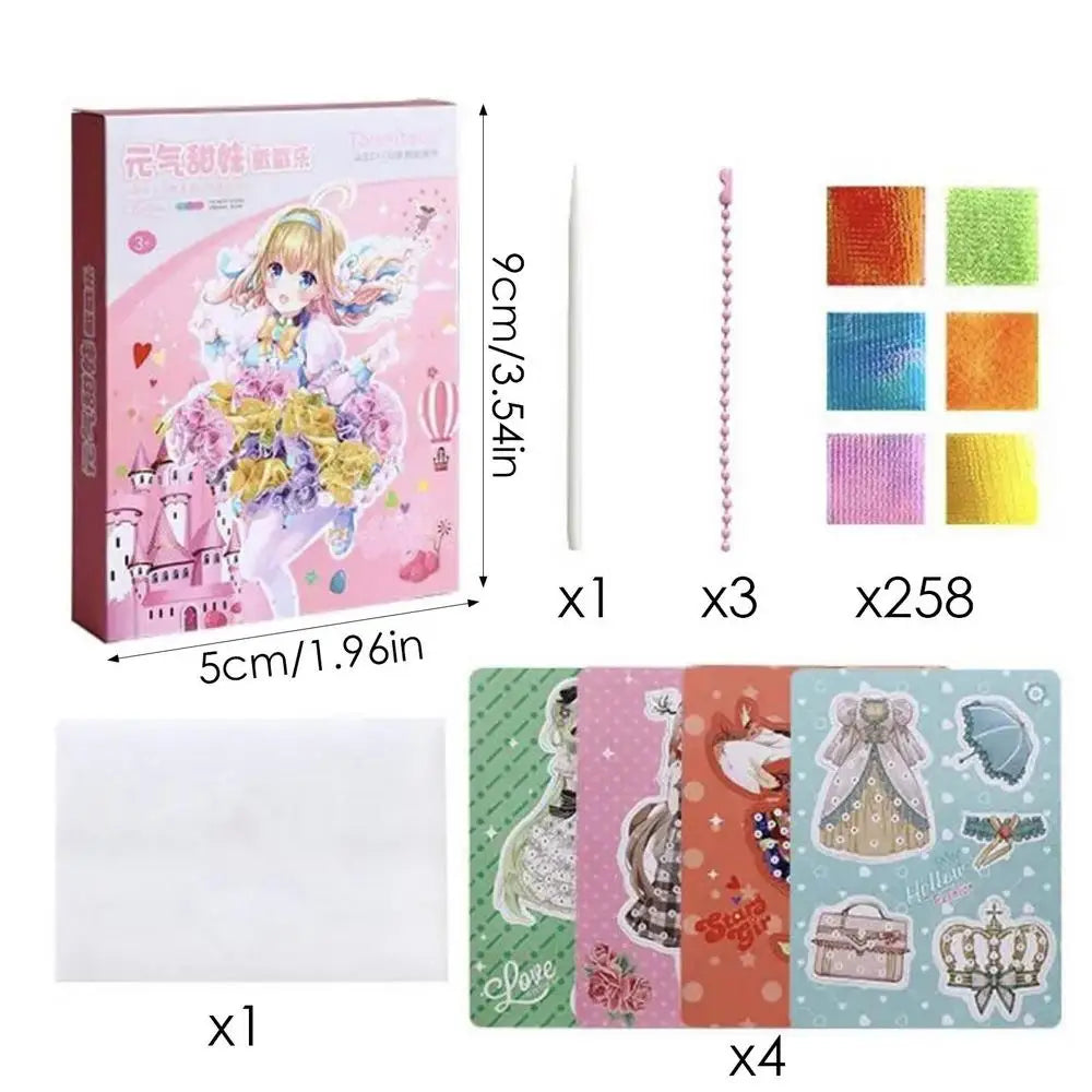 Poking DIY Art Kits Painting Sticker Crafts Toys