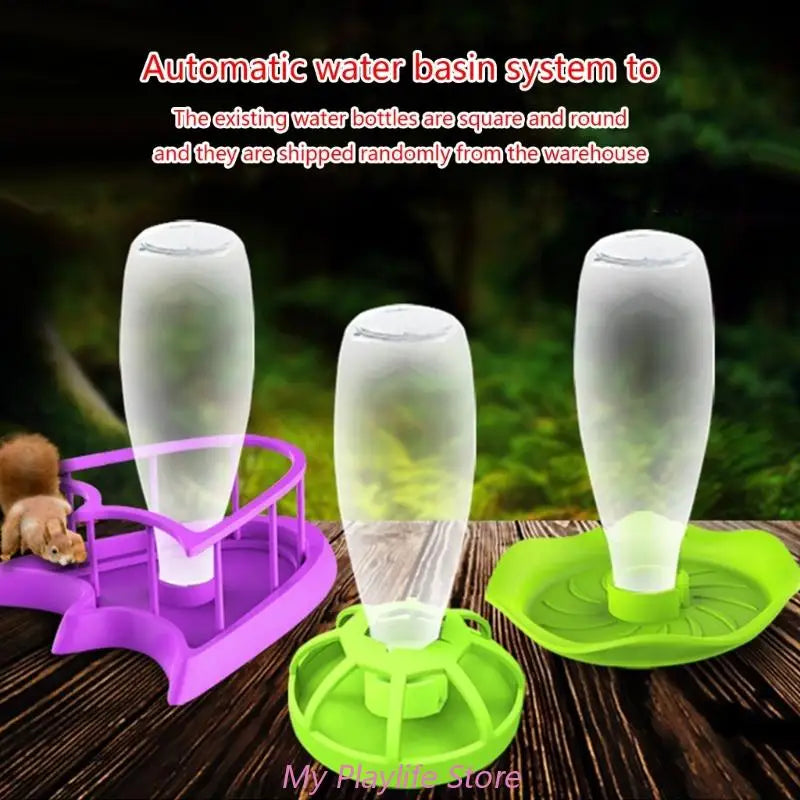 Reptile Water Drinker Feeder Water Dispenser Bottle Aquarium