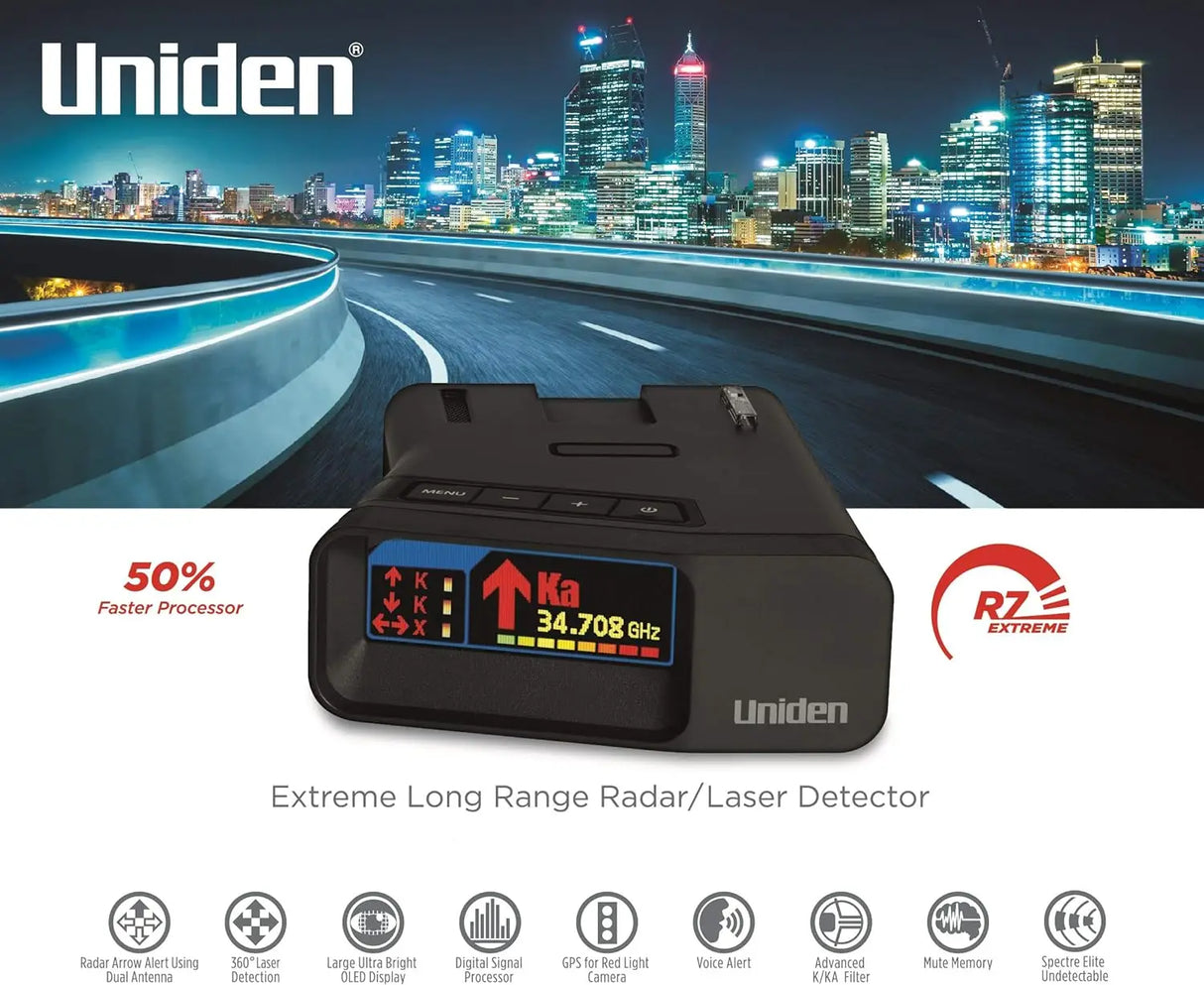 Uniden R7 Extreme Long Range Laser/Radar Detector, Built-in