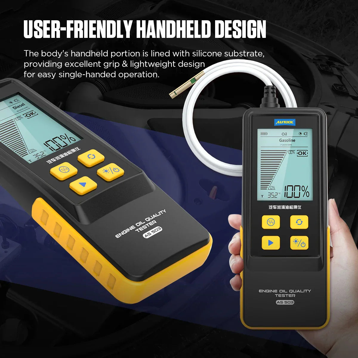 AUTOOL AS503 Automotive Engine Oil Tester Diesel Engine