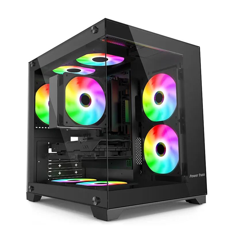 Power Train Seaview Glaze MATX Case Panoramic Side