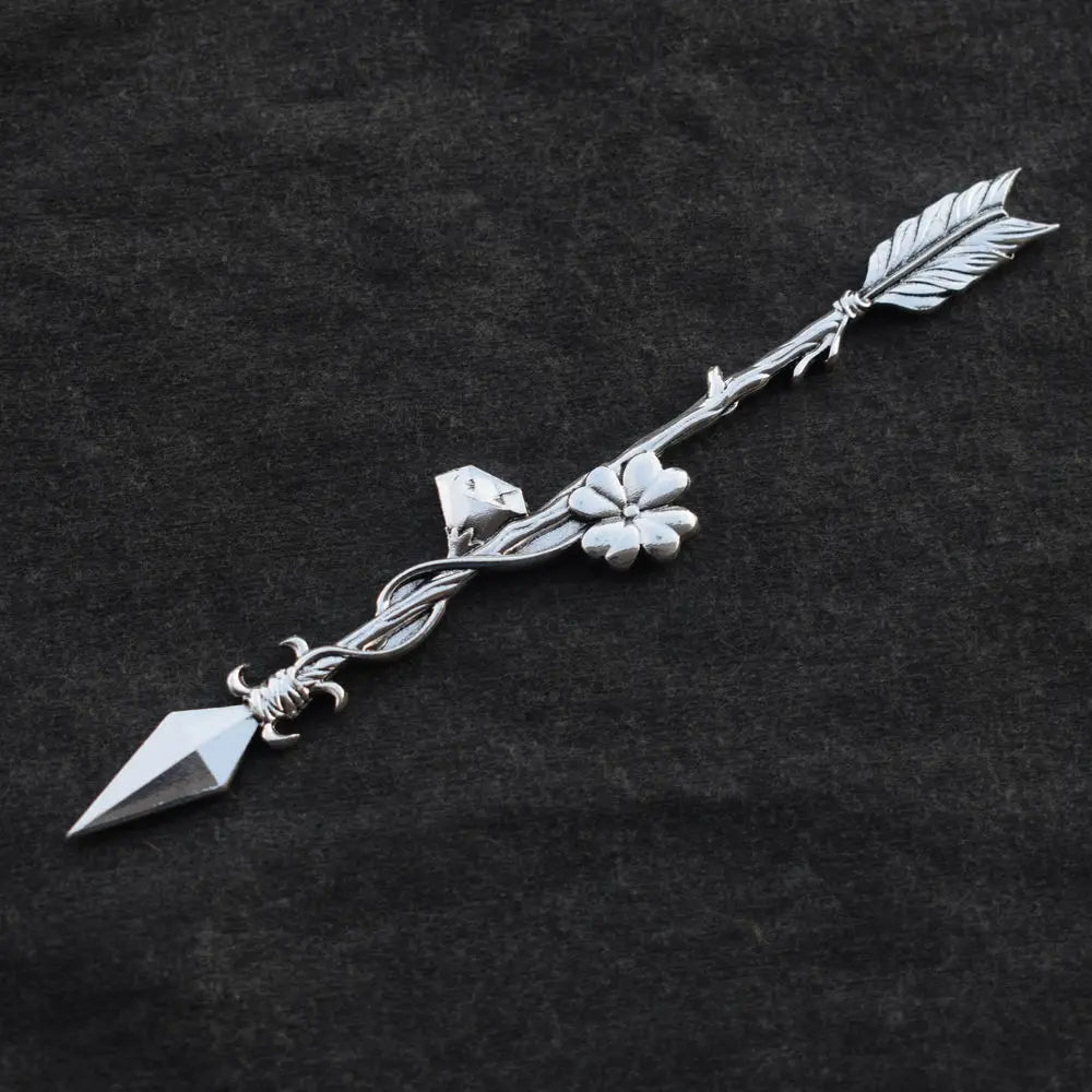 16cm Witch skull Hair Stick sword woman hair