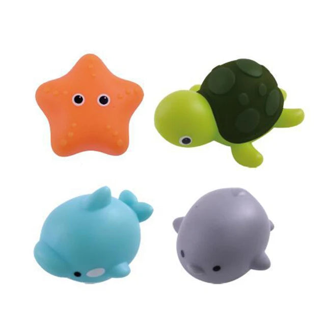 Baby Cute Animals Bath Toy Swimming Water LED