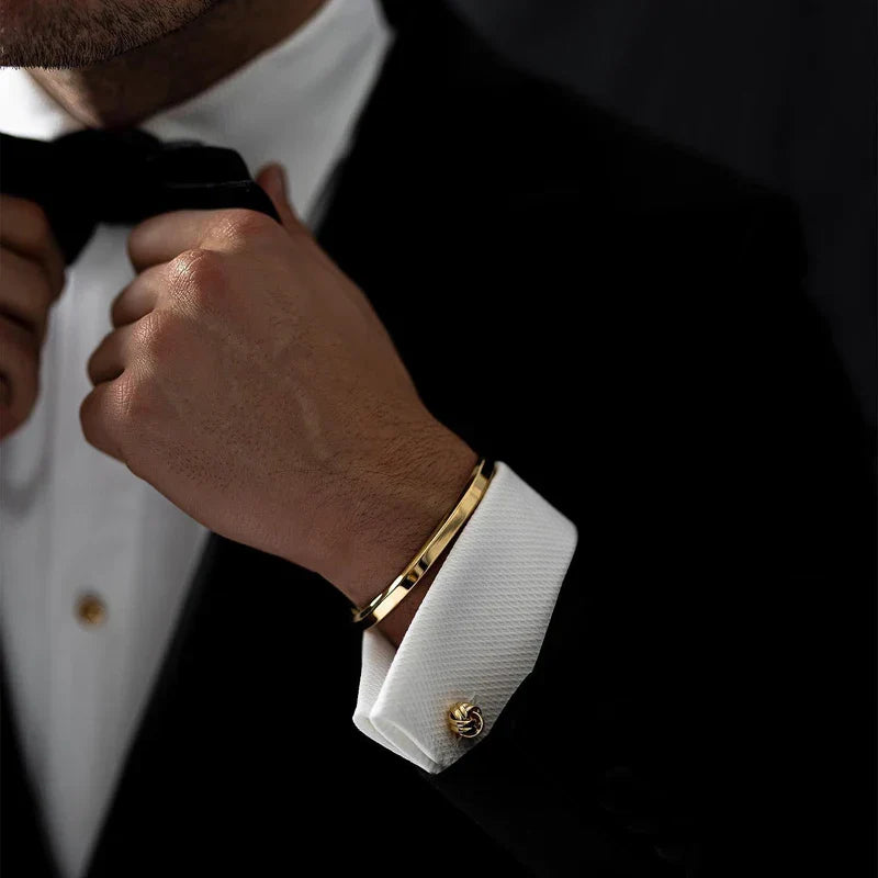 Men's Thin Bracelet,Stainless Steel Cuff Bangle Bracelet, Thin